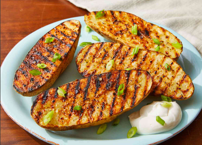 GLILLED PLATE OF POTATOES